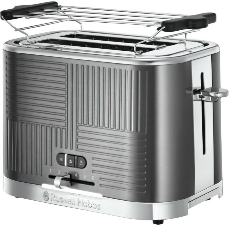 Russell Hobbs Grille-Pain Longue Fente Collection Colours Gri