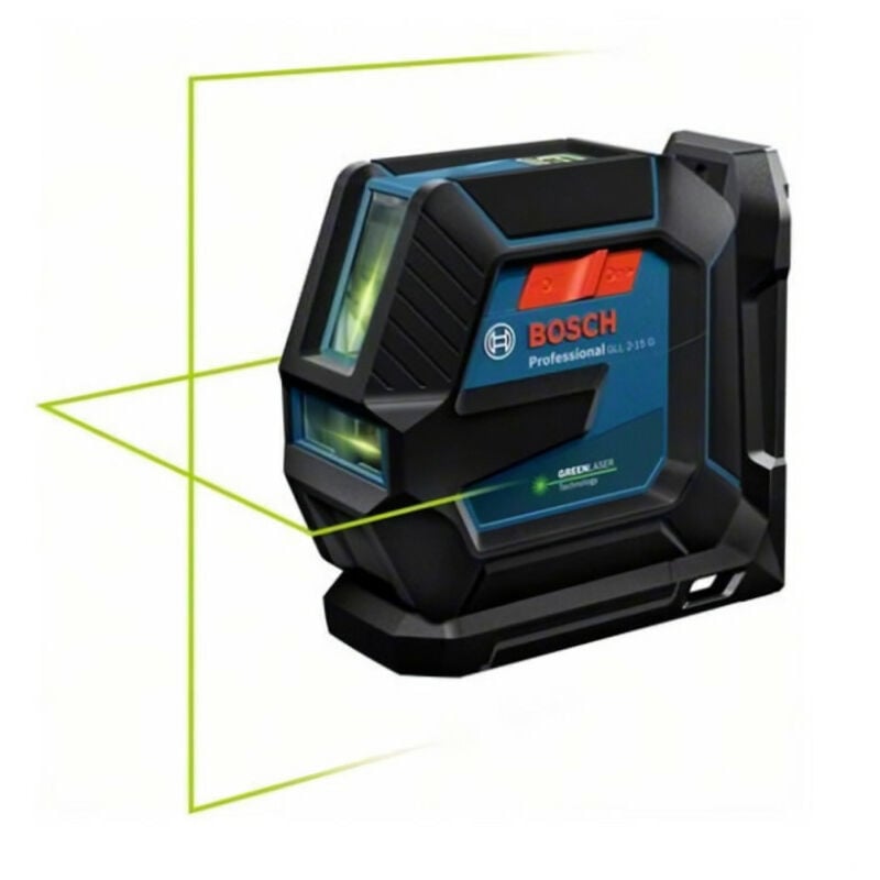 Laser lignes faisceau vert GLL 2-15 G + support LB 10 (boite carton) BOSCH