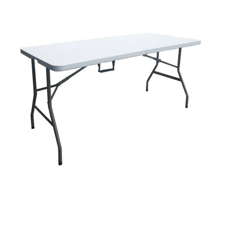 Table pliante 180cm avec structure acier + plateau en PEHD