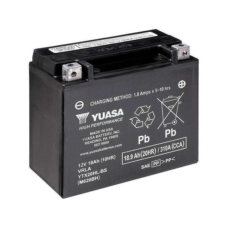 Batterie Ytx20hl SLA AGM - Sans Entretien - Prête à l'emploi.