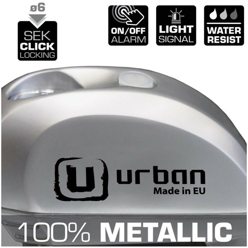 UR14S Urban : Bloque-disque alarme SRA, 120dB, résistant