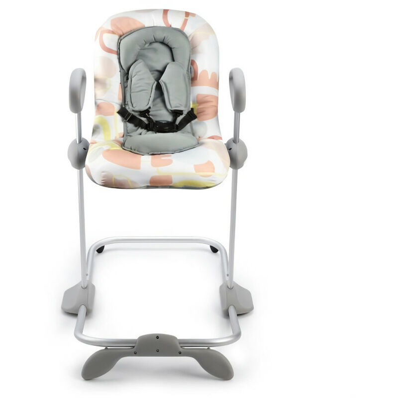 Transat bébé, Transat balance, Lavable et réglable en hauteur, 884051.5cm,  Gris