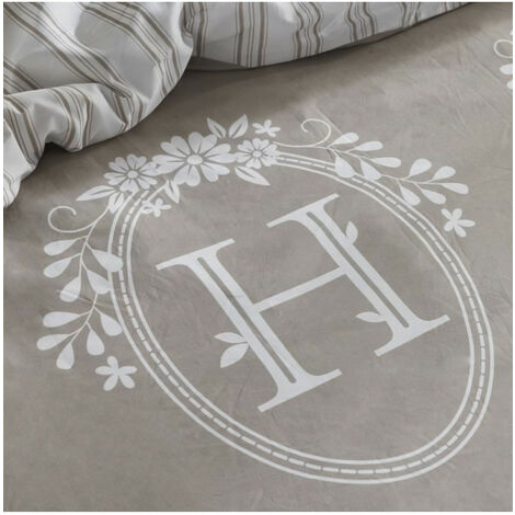 Housse de couette 260x240 flanelle Today 2.19 + 2 taies 100% coton