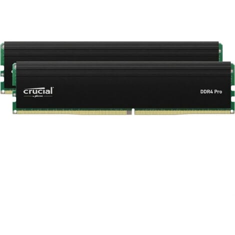 Mémoire RAM - CRUCIAL - PRO DDR4 - 32Go (2x16Go) - DDR4-3200 - UDIMM CL22  (CP2K16G4DFRA32A)