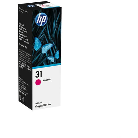 HP 31 Bouteille d'encre magenta authentique 70 mL (1VU27AE) pour HP Smart Tank 455/457/513/Plus 555/Plus 559/Plus 570/Plus 655