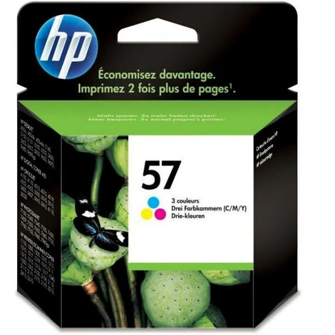 HP 57 Cartouche d'encre trois couleurs authentique (C6657AE) pour HP PSC 1217/1311/1355