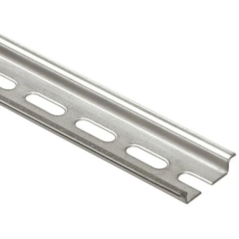 Rail Din Symétrique Avec Oblongs À Couper Profondeur 7,5Mm - Longueur 2M