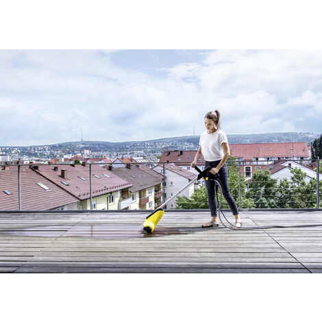 Karcher Nettoyeur de terrasse PCL4 - brosse spéciale terrasse en bois - économie d'eau