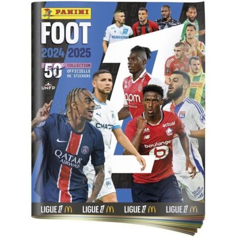 Album Panini Foot Ligue 1 2024-2025 - Couverture Rigide - Édition Collector 50 Ans