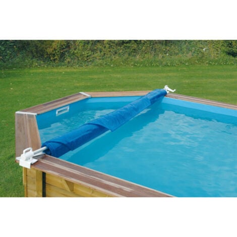 Bâche a bulles pour piscine bois UBBINK rectangulaire 200x350 - Bleue - 400 microns