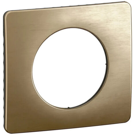 Plaque de finition Métal Céliane 1 poste  Bronze Satiné