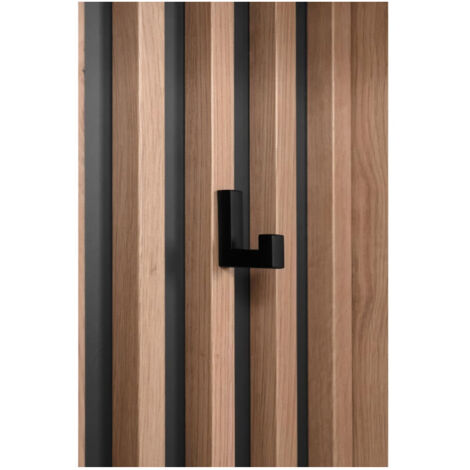 Vestiaire avec miroir - MEDAN 42B - Anthracite / Chene artisan - 122 x 190 x 37 cm