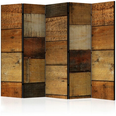Paravent 5 volets - Wooden Textures II [Room Dividers] 225x172