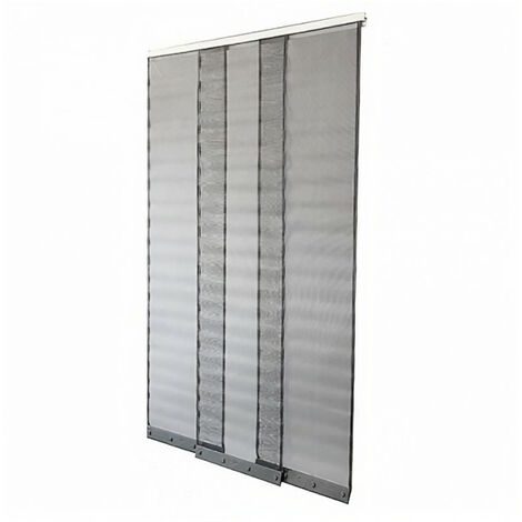 Moustiquaire rideau pour porte L100 x H230 cm gris - MOUSTIKIT