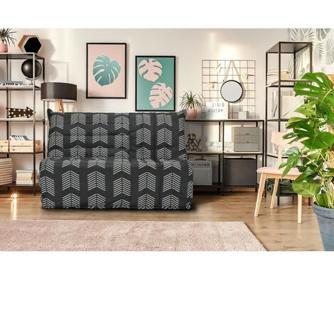 Banquette BZ COMFORT BULTEX - Tissu chevrons - Couchage 138 x 188 x 12 cm - BECCI