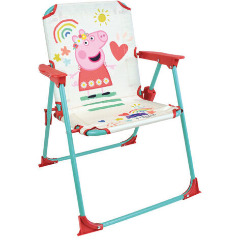 Fun House Salotto Da Giardino Per Bambina Con Unicorno - Tavolo 46cm, 2 Sedie Pieghevoli E Ombrellone 125cm - Rosa