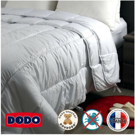 DODO Couette 4 saisons anti-acariens - 220 x 240 cm - Blanc