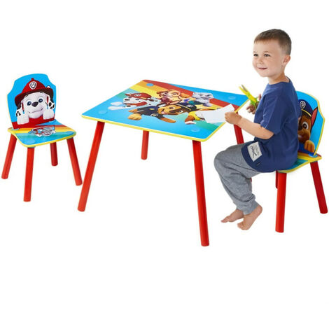 LA PAT' PATROUILLE Ensemble table et 2 chaises pour enfants