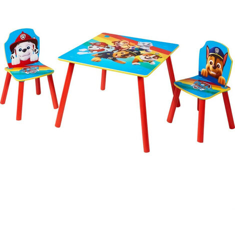 LA PAT' PATROUILLE Ensemble table et 2 chaises pour enfants