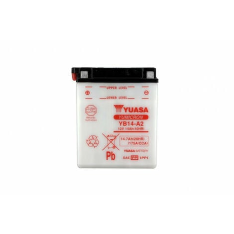 Batterie YB14-A2 Conventionnelle Avec Entretien - Livrée Sans Acide