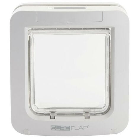 SUREFLAP Grande chatiere a puce électronique blanc