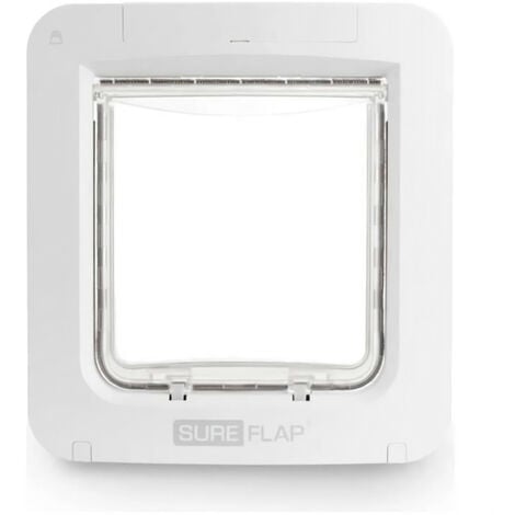 SUREFLAP Grande chatiere a puce électronique Connect - Blanc - Pour chat et chien