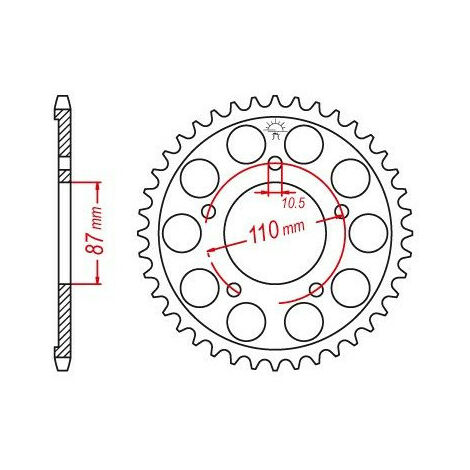 Kit Chaîne Pour Suzuki SV 1000 S (2005) – Référence N1498, Occasion En état Fonctionnel