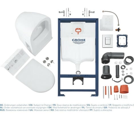 Pack WC Compact GROHE Solido Perfect - 39186000 - Bâti Solido