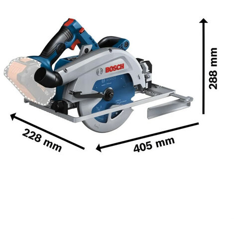 Set Scie circulaire GKS 18V-57 G + Perceuse à percussion GSB 18V-55 Bosch