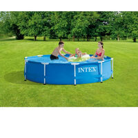 INTEX Kit piscine tubulaire ronde Métal Frame - Ø 305 x 76 cm