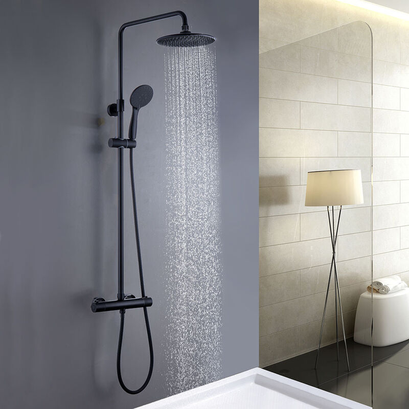 Columna de bañera y ducha termostática de diseño moderno con un acabado  cromado Line Imex