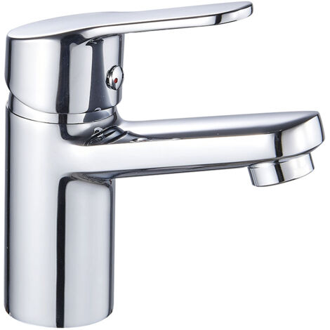 Kibath Grifo de Lavabo monomando ASPA acabado CROMO brillo fabricado en latón (1/4)