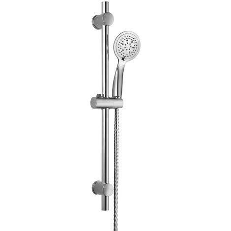 Grifo De Bañera termostático BRA con barra de ducha acabado cromo brillo  fabricado en latón