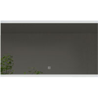 Kibath Espejo Led DOB 25W rectangular de 80 cm x 60 cm espejo 6000K