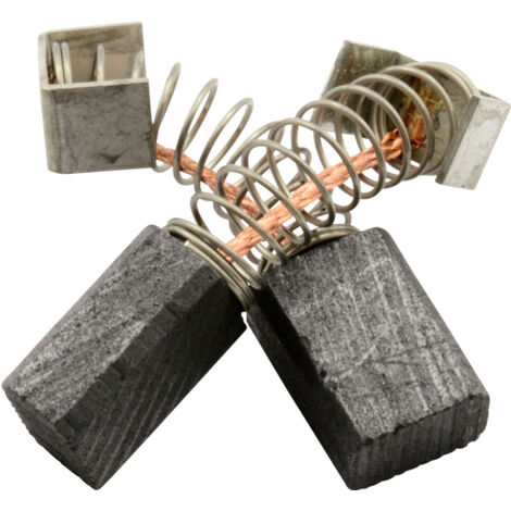 2 Balais De Charbon Asein 0867 Pour Outils Ryobi - Dimensions 5x8x11 Mm - Avec Ressort, Câble Et Connecteur - Compatible Rabot L120N - 5