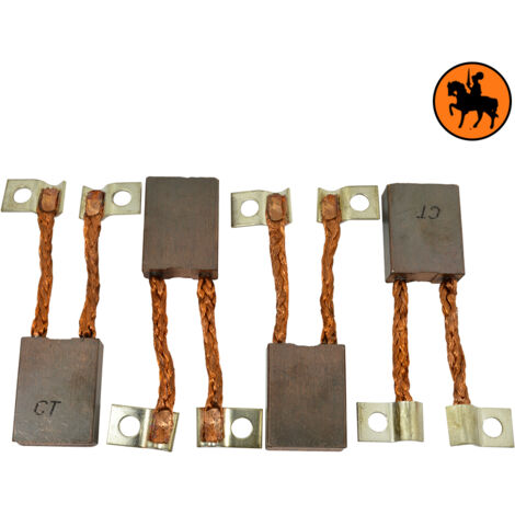 Balais de charbon ASX 8 pour C.A.V. Démarreur 9x20x26mm (1/5)