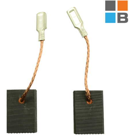 Balais de charbon pour Parkside PBSM 1300 A1 - 6 x 11 x 15,5 mm (1/5)