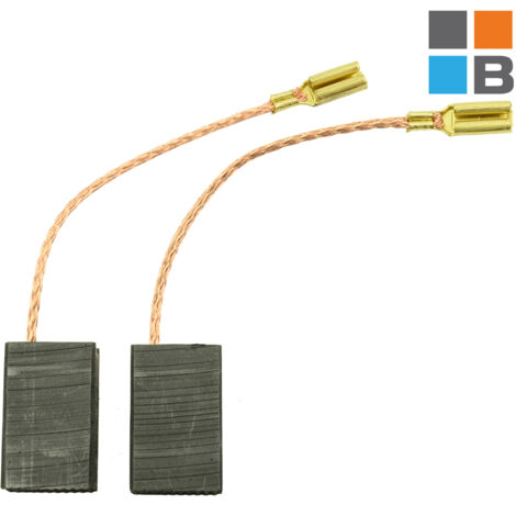 Balais de charbon CA-03-181 pour Parkside PWS125 B2, PWS 125 C3, PWS D3 - 6 x 11 x 17 mm