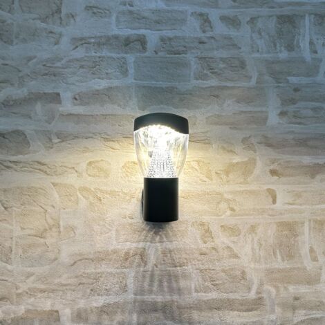 Arum Lighting – Applique extérieure LED 10W – Fonte d'aluminium noir – 860 lumens blanc chaud – IP44 pour extérieur – Installation facile 230V (1/5)
