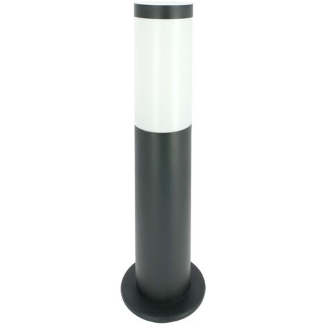 Arum Lighting – Borne extérieure anthracite 45 cm – Acier inoxydable – IP44 pour usage extérieur – Compatible ampoules E27 – Éclairage personnalisable