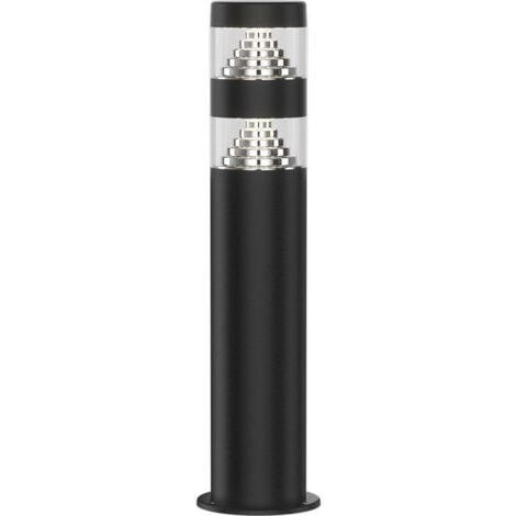 Borne de jardin LED 9W 40CM NOIRE NORA IP44  Température de Couleur: Blanc neutre 4000K