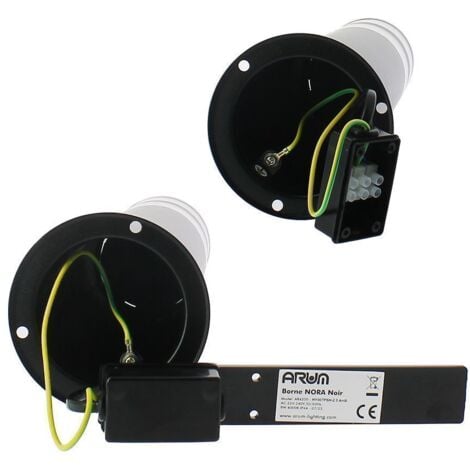 Borne de jardin LED 9W 40CM NOIRE NORA IP44  Température de Couleur: Blanc neutre 4000K