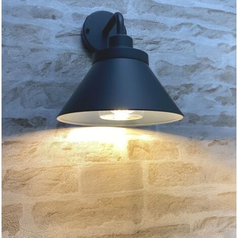 Applique murale E27 NARA Gris anthracite IP44