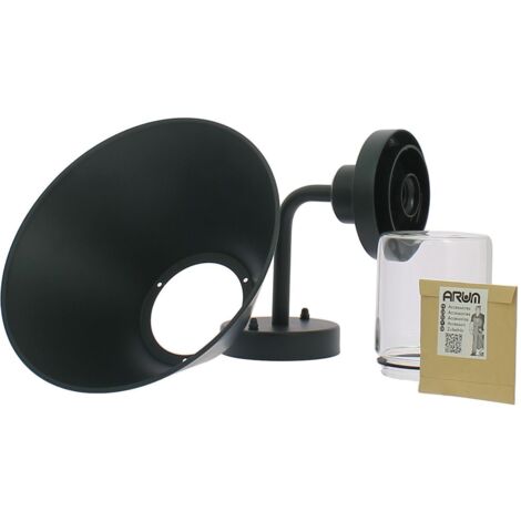Applique murale E27 NARA Gris anthracite IP44
