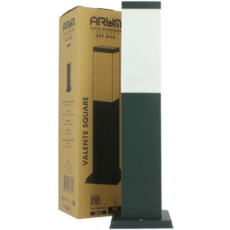 Borne extérieure anthracite VALENTE carré 45cm IP44
