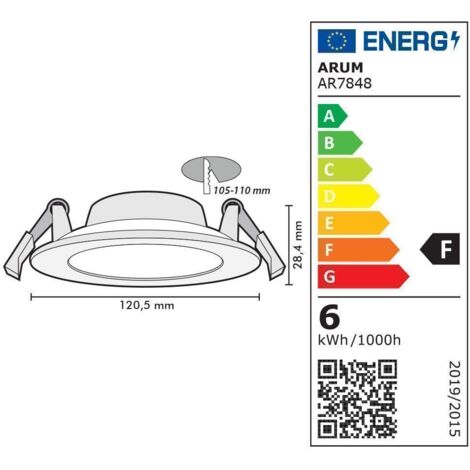 Lot De 10 Spots Encastrables LED Extra-plats 7W - Blanc Neutre 4200K - Neufs