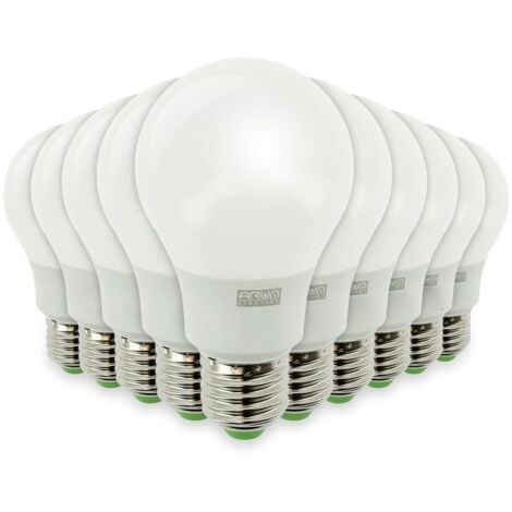 Lot 10 Ampoules LED E27 20W 6000K Blanc Froid Haute Luminosité