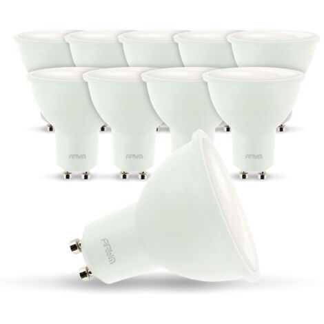 Lot de 10 ampoules spot LED GU10 5W eq 40W  Température de Couleur: Blanc neutre 4000K