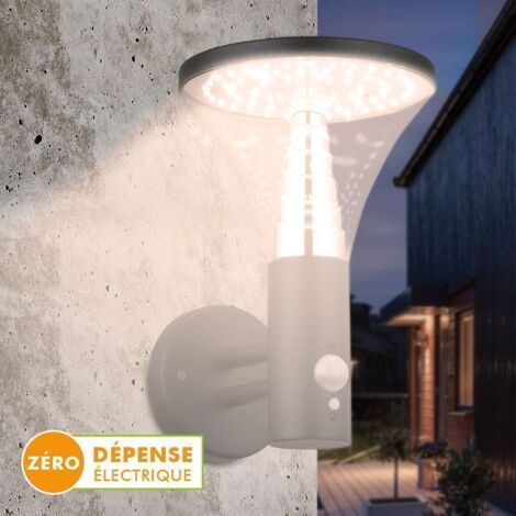 Applique murale solaire BENIDORM Equi. 60W Détecteur de Présence 3 Modes