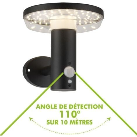 Applique murale solaire MIRAMAR Equi. 60W Détecteur de Présence 3 Modes